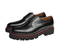 HCDZF Scarpe Oxford con Suola rialzata da Uomo in Pelle Scarpe Eleganti Formali