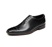 HCDZF Scarpe Oxford in Pelle da Uomo, Scarpe Eleganti, Stringate Formali per Ufficio e Matrimonio,Nero,37 EU