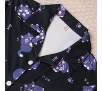 Hcenxan Kunikuzushi Xiao pigiama a maniche corte con stampa anime, pigiama a maniche corte, set da due pezzi
