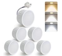 HCFEI Modulo LED ultra piatto, diametro 50 x 24 mm, per faretto da incasso, 5 W, 450 lm, 110° 230 V, bianco caldo, bianco naturale, bianco freddo, sostituisce lampadine GU10 MR16, impermeabile IP44