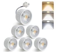 HCFEI Modulo LED ultra piatto, diametro 50 x 24 mm, per faretto da incasso, 5 W, 450 lm, 38° 230 V, bianco caldo, bianco naturale, bianco freddo, sostituisce lampadine GU10 MR16, senza sfarfallio,