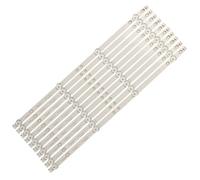 HCGX 10-Piece LED Backlight Strips for 49" & 50" TVs DS50M73-DS07-V01, 2W2006-DS50M7301-01, DSBJ-WG, Replacement Screen Bar Kit(10pcs(1TV))