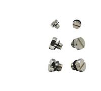 HCGX 20 pz M3 M4 M5 Tappi Metallici for RC Valvola Idraulica Serbatoio Set 1:14 Escavatore Bulldozer Loader Parti del Connettore(20pcs M4)