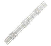 HCGX 5-Piece LED Backlight Strips for 43-inch TV, Replacement for 43LH500T 43PUF6061, Part #LB43015 V0_03, GJ-2K16-430-D510-V4