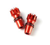 HCGX estremità del Bastone trasmettitore in Alluminio CNC STP M3 da 2 Pezzi for Radio X9D Plus FPV Drone(Red)