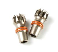 HCGX estremità del Bastone trasmettitore in Alluminio CNC STP M3 da 2 Pezzi for Radio X9D Plus FPV Drone(Champagne)