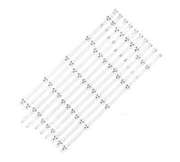 HCGX LED Backlight Strip Kit for 42" TVs, 820mm 10-LED Bars, 3V, Replacement for 6916L-1214A, 42LN541V, 42LA620Z, and More, 10-Piece Set