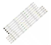 HCGX LED Backlight Strip Kit for 43" TVs, 843mm 12-LED Bars (7+5), 3V, Replacement for V6DU-430DCA-R2, UN43MU6300, 8-Piece Set