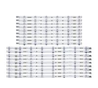 HCGX LED Backlight Strip Kit for 55" TVs, 1137mm 14-LED Bars, 3V, Replacement for V5DR-550SCA-R0, UN55JS7200, 18-Piece Set