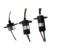 HCGX M Anello Collettore Generatore di Energia Eolica Grande Corrente 5A 10A 15A 30A 2/3/4/6/8/12 Canali Capsula Anelli Collettori Giunto Rotante(6ch 30A Dia.31mm)