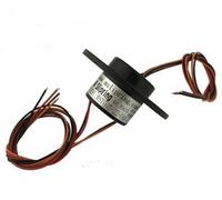 HCGX M Diametro del Foro di Passaggio 'Anello Rotante 5mm 2/4/6/12 canali 2A 7mm 4/6 Elettrico Rotary Conduttivo Giunto Anello Contatto connettore(2 Channel Hole 5mm)