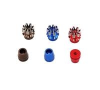 HCGX M4 4mm CNC 3D Antiscivolo trasmettitore Stick Rocker for trasmettitori Radio JR for RC Radio Gimbal(1 Pair Red)