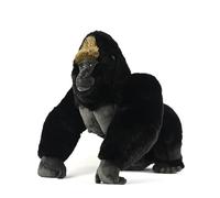 HCGX Morbido e coccoloso peluche di gorilla dal dorso argentato, realistico animale, regalo perfetto for gli amanti della fauna selvatica