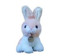 HCGX Peluche a forma di coniglio da 7,9 pollici, realistico, morbido e coccoloso(Pink)