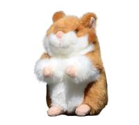HCGX Peluche a forma di criceto da 3,5 pollici, peluche realistico, piccolo e tenero a(Brown)