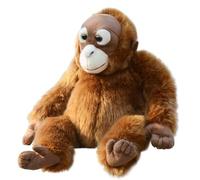 HCGX Peluche di orango da 9,8 pollici, simpatico e realistico animale peluche, morbido coccoloso