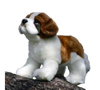 HCGX Peluche San Bernardo da 10,2 pollici, simpatico e realistico cagnolino di peluche, morbido coccoloso cucciolo (Canis lupus familiaris)