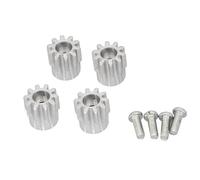 HCGX Pignone Giradischi CNC for Servo Standard 1550 1580 1592 Escavatore Aggiornamento Parti del Telaio RC(4Pcs Pinions)