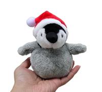 HCGX Portachiavi di peluche realistico a forma pinguino imperatore da 4,5 pollici, simpatico antartico (Aptenodytes forsteri)(B)