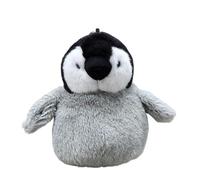HCGX Portachiavi di peluche realistico a forma pinguino imperatore da 4,5 pollici, simpatico antartico (Aptenodytes forsteri)(A)