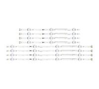 HCGX Replacement LED Backlight Strips for 43" TV, V5DN-430SMA, UN43J5200, 830mm, 7 LEDs, 8-Pack (4A+4B)(1TV(8pcs))