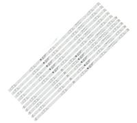 HCGX Replacement LED Backlight Strips for 55" TV: 55PUS6754, 55PUS7354, 55PUS6804 (LB-GM3030-GJ0D22555X10PC09) - 10