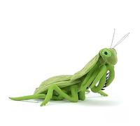 HCGX Simulato Insetto Serie Leaf Back Mantis Peluche Bambola Animale Morbido