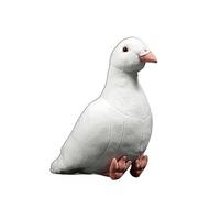 HCGX Simulazione Bambola di piccione bianco super carina Piccolo viaggiatore Regalo peluche morbido