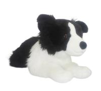 HCGX Simulazione cucciolo di peluche animale Border Collie bambola morbido e carino compagno regalo decorazione della casa