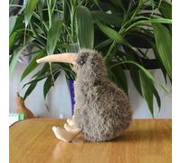 HCGX Simulazione Kiwi Peluche Bambola Uccello Zelanda Senza Ali Morbido E Carino Regalo Di Educazione Precoce Decorazione Della Casa(Grey,15cm)