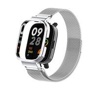 HchenH Strato Custodia Compatibile per Cinturino per Xiaomi Redmi Watch 3 Lite, argento