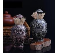 HCHGJKN - Porta stuzzicadenti automatico, alla moda, porta uova, stuzzicadenti (bronzo)