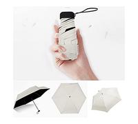 HCHL Ombrello Pieghevole da Viaggio, Piccolo Ombrello Pieghevole di Moda, Uomini di Regalo delle Donne Pioggia Mini Pocket Parasol, Ombrello A Doppio Uso Clear Rain (Color : 800mlWith Filter Net B)