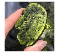 HCHL Pietra Moldavite Vera Grezza Repubblica Ceca Ciondolo Meteo Ruvida Vetro Verde Massima Energia Meteorite Gioielli Cristallo Moldavite Gioielli Donna Dimensione 3-5g