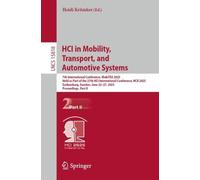 HCI in Mobility, Transport, and Automotive Systems (Tascabile)