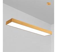 HCIPJQY Lampada A Sospensione Moderna A LED Lampada Da Soffitto A Sospensione Lineare Con Venature Del Legno Lampadari Da Soffitto Minimalisti Scandinavi Lampada A Sospensione Rettangolare Per