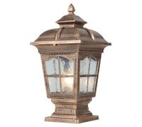 HCIPJQY Lampada Da Palo Vintage Con Base Di Montaggio Luci A Colonna Impermeabili E Resistenti Alla Pioggia, Luci Per Esterni Da Terrazzo, Apparecchio Di Illuminazione A Palo Con Cablaggio Rigido
