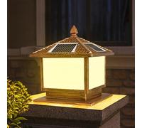 HCIPJQY Moderna Lampada A Colonna A LED Per Esterni Pali Della Lampada Impermeabili Per Esterni Alloggiamento In Alluminio 3 Modalità Lampada A Colonna Solare Accensione/Spegnimento Automatico