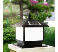 HCIPJQY Moderna Lampada A Colonna A LED Per Esterni Pali Della Lampada Impermeabili Per Esterni Alloggiamento In Alluminio 3 Modalità Lampada A Colonna Solare Accensione/Spegnimento Automatico