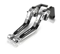 hcksw Accessori per moto, leve freno per NC750 S/X 2016-2020 NC 750, in alluminio CNC, regolabili, pieghevoli, per freno e frizione (nero+argento)