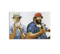 HCLJY Bud Spencer e Terence Hill Poster, dipinto decorativo, tela, poster murale e stampa artistica, moderna decorazione per camera da letto familiare, poster, 40 x 60 cm