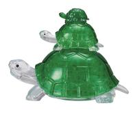 HCM Kinzel-3D Schildkröten Coniglietti Puzzle 3D Crystal - Tartarughe, Multicolore, Pequeño a Mediano, 59185