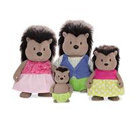 HCM Kinzel 43229 - Li'l Woodzeez figure di maiale spinato, famiglia di animali McBristly, 4 personaggi morbidi senza libro, giocattolo per bambini a partire dai 3 anni