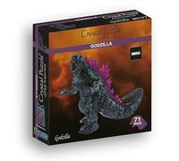 HCM Kinzel- Crystal Godzilla, Puzzle 3D, 71 Pezzi, Elemento Decorativo in Cristallo di Alta qualità, favorisce l'immaginazione Spaziale, Colore, 90177