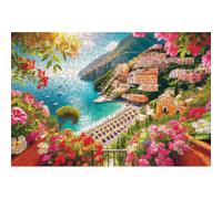 HCM Kinzel Puzzle in Legno - Naturale - Paradiso delle Vacanze, 505 Pezzi, Legno di Alta qualità, Design Ricco di Dettagli, Colori Vivaci, qualità Premium Durevole