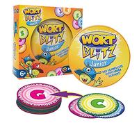HCM Kinzel Wortblitz Junior Divertente Gioco di Carte per Bambini dai 6 Anni in su, Ideale per Imparare Le Lettere e consigliare i Termini, Perfetto per Scuola, Famiglia e Viaggi