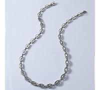 HCMA 1,5 cm * 1 cm Chicco di caffè Collana con Naso di Maiale ghiacciato e Gioielli Hip Hop da Uomo con Bracciale