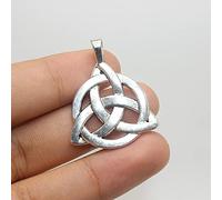 hcma 5 Pezzi Argento Antico 2 Lati ciondoli con Nodo celticoNodo Triquetra Celtico, Nodo Trinity 35x27mm