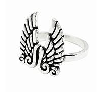 HCMA Anelli di barretta d'Argento 925 delle Ali d'Angelo Che aprono i Gioielli per i Regali delle Donne