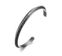 HCMA Bracciale Vichingo Bracciale Bangle Retro Tono Acciaio Inossidabile Pulseira Donna Uomo Strada Cerimonia Unisex Gioielli Regalo